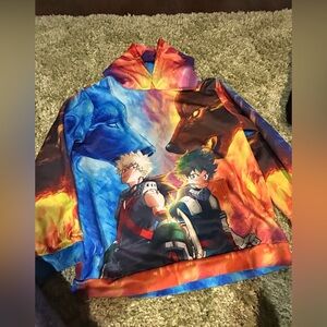 Colorful Anime Graphic Hoodie